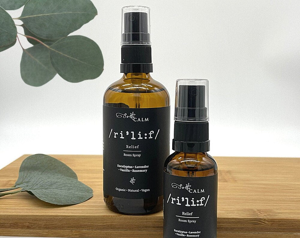 Relief - Eucalyptus and Lavender Essential Oil Room Spray